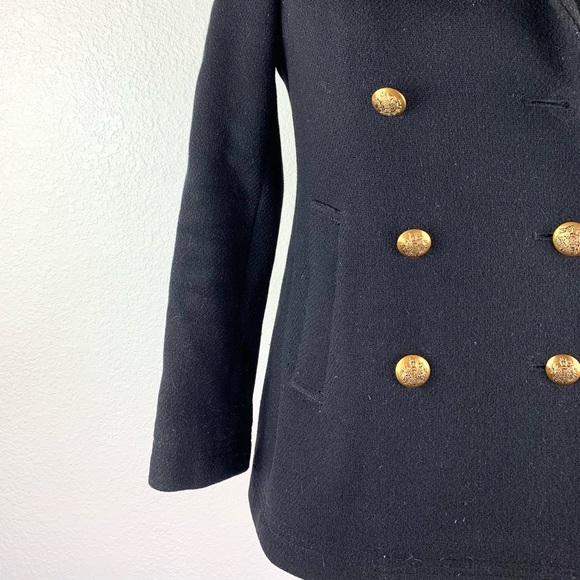 J. CREW Nello Gori short pea coat size 00P - Picture 4 of 5